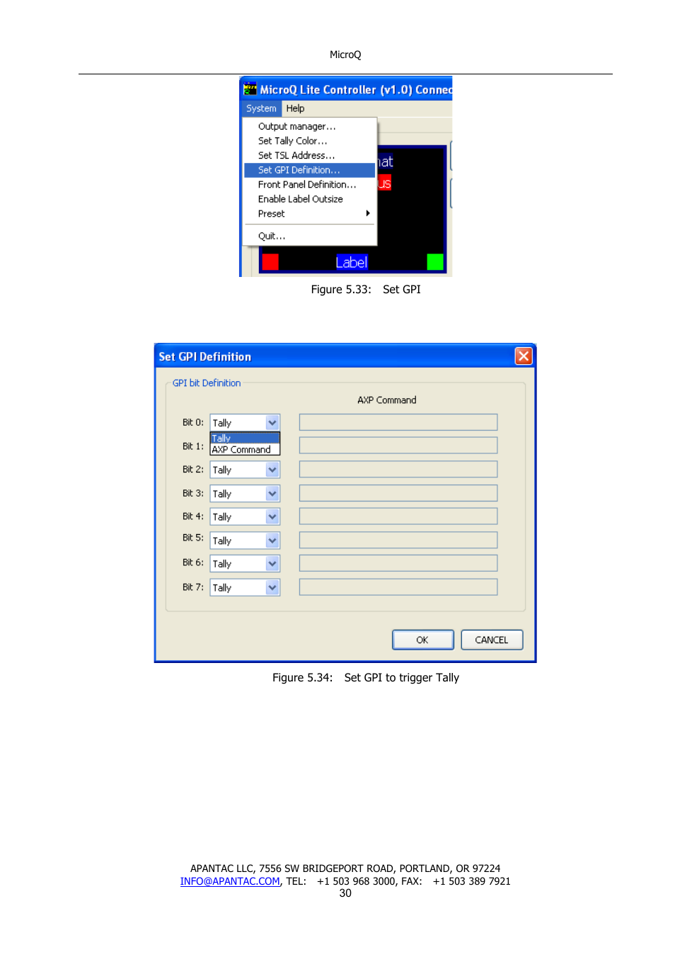 Apantac MicroQ User Manual | Page 31 / 39