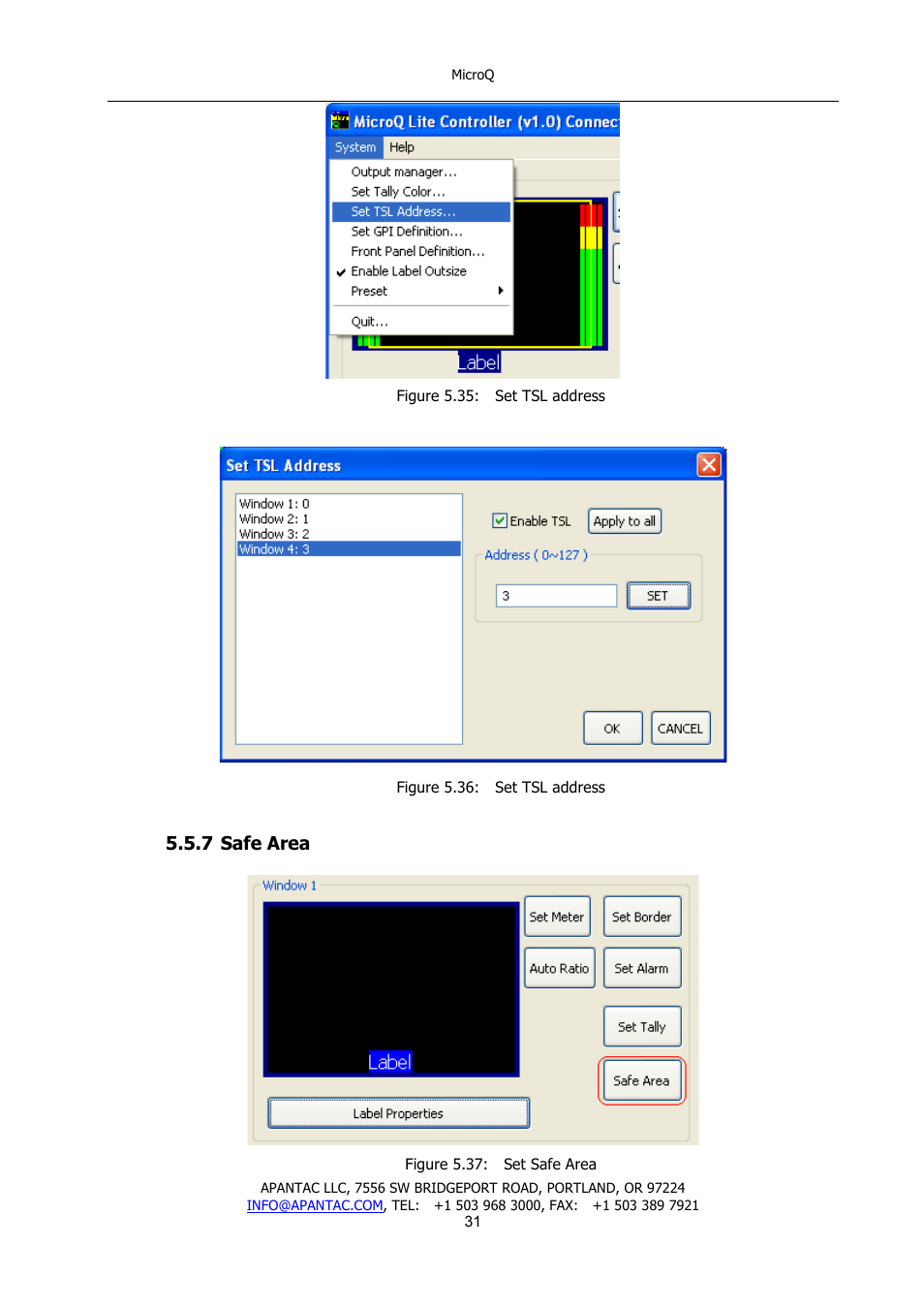 Apantac MicroQ User Manual | Page 32 / 39