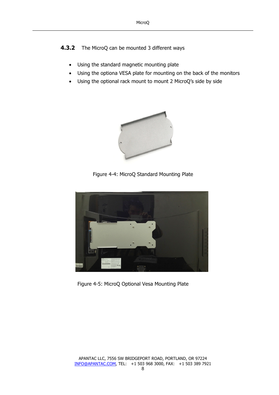 Apantac MicroQ User Manual | Page 9 / 39