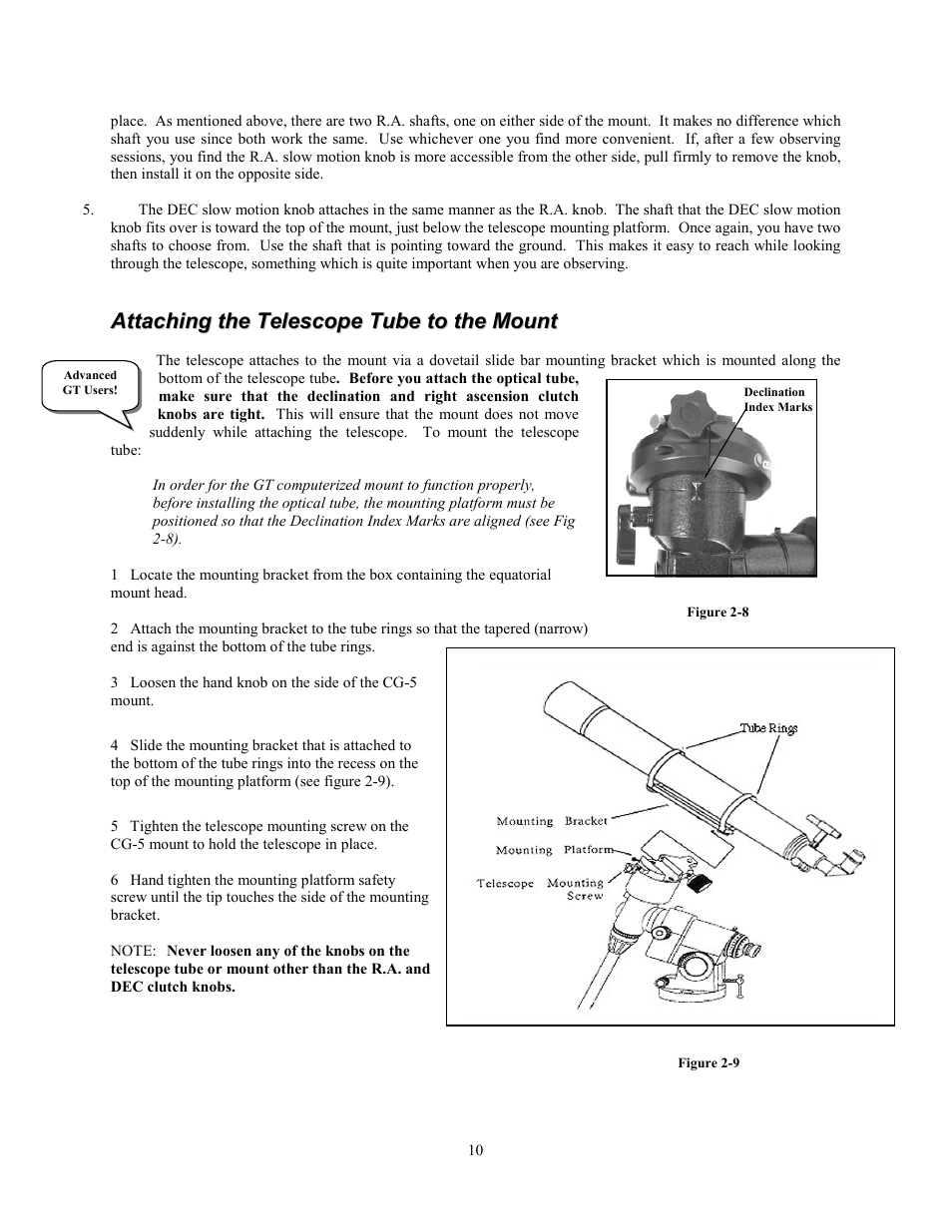 Celestron Advanced Series C6-R User Manual | Page 10 / 69