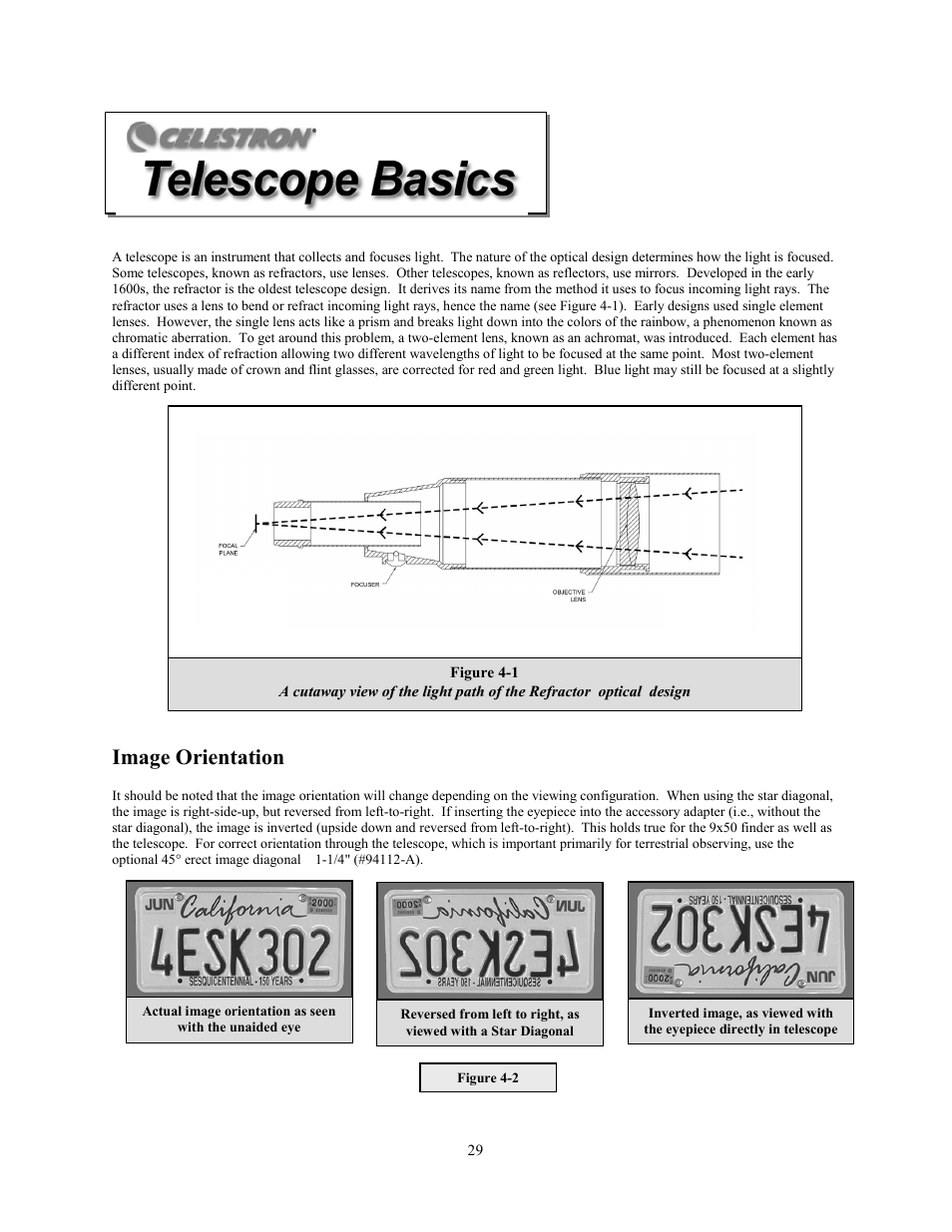 Image orientation | Celestron Advanced Series C6-R User Manual | Page 29 / 69