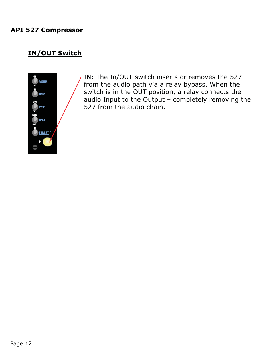 Api 527 compressor, Page 12 | API Audio 527 Compressor User Manual | Page 13 / 15