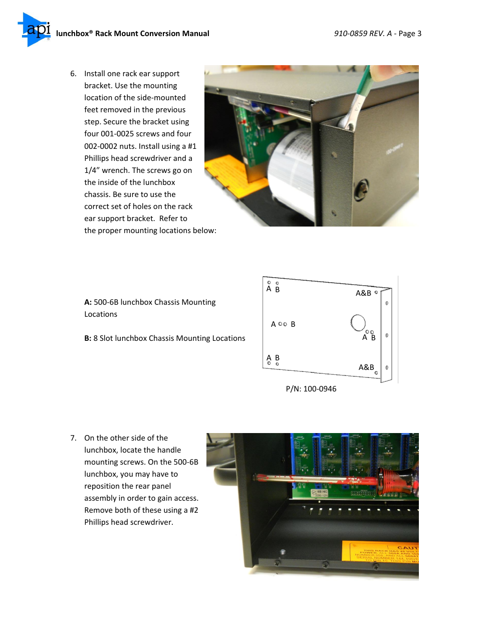 API Audio Rack Ears for the lunchbox User Manual | Page 3 / 4