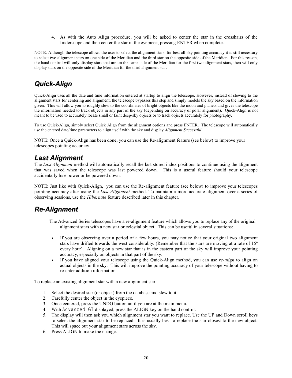 Celestron Advanced Series C5-S User Manual | Page 20 / 72