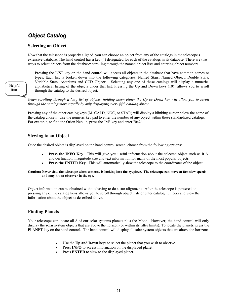 Celestron Advanced Series C5-S User Manual | Page 21 / 72