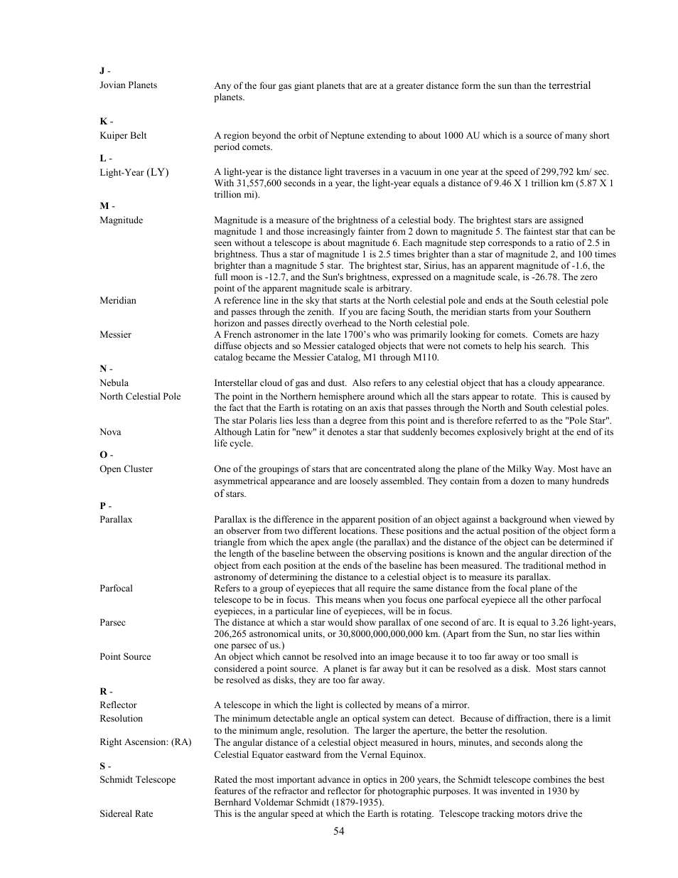 Celestron Advanced Series C5-S User Manual | Page 54 / 72