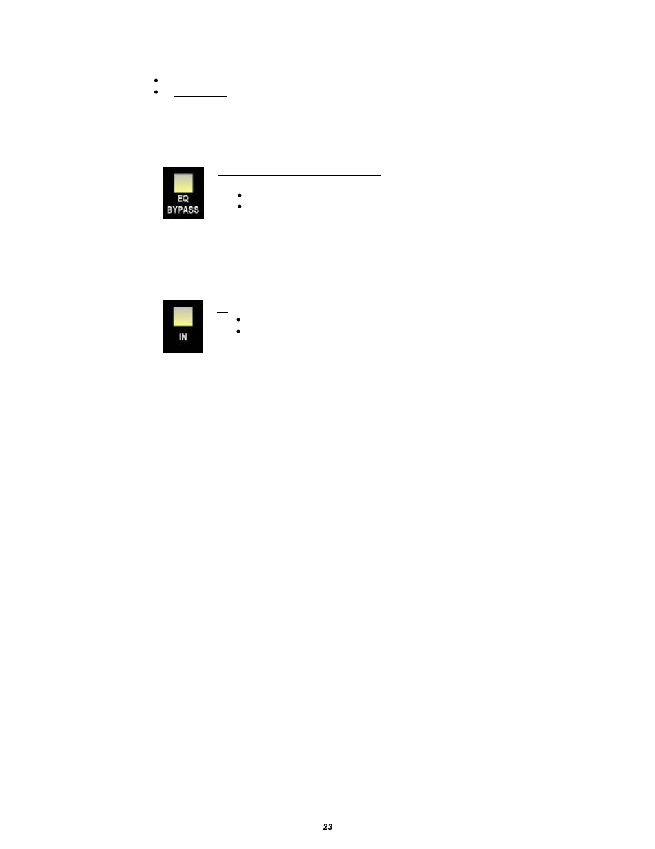 3 equalizer bypass, 1 eq bypass, 2 eq in switch | API Audio The Channel Strip User Manual | Page 24 / 34