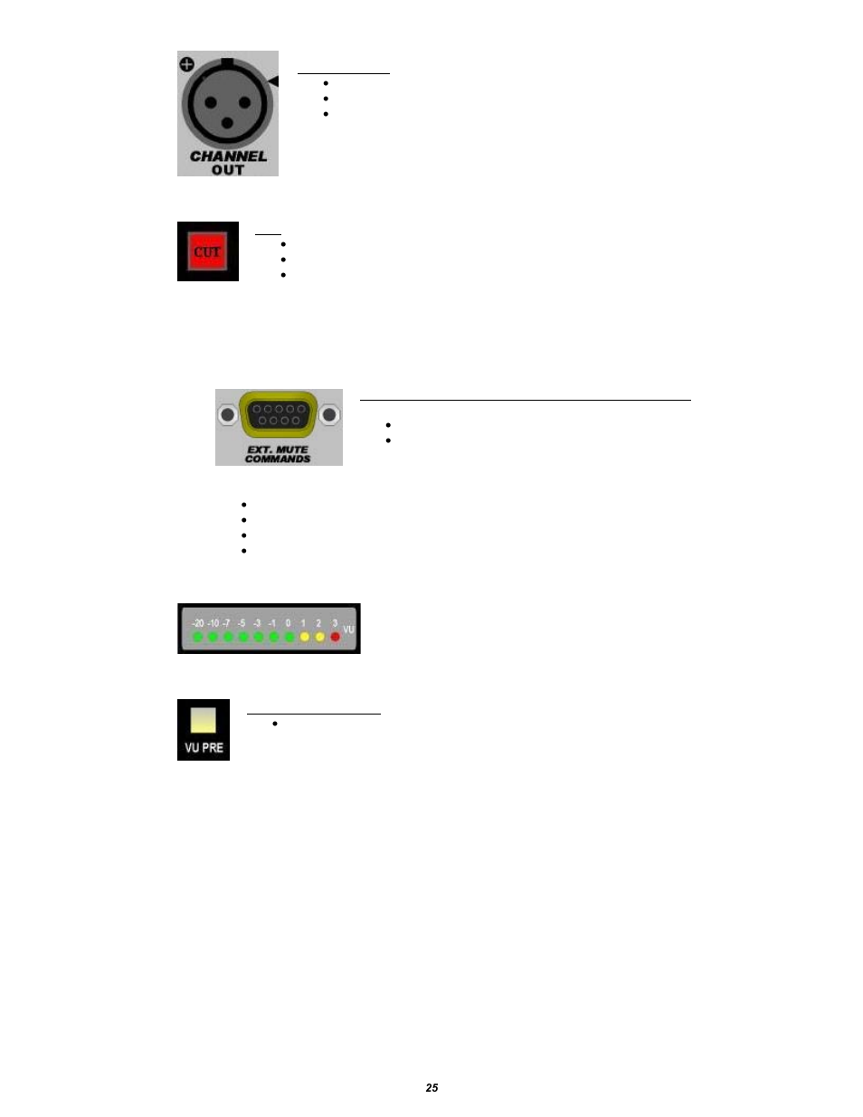 2 soft mute, 1 remote mute control, 3 vu meter | API Audio The Channel Strip User Manual | Page 26 / 34
