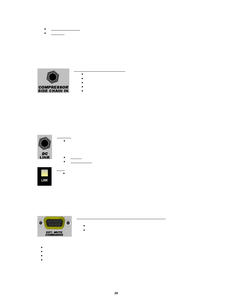 1 side chain input, 2 dc link, 5 remote mute control | API Audio The Channel Strip User Manual | Page 30 / 34