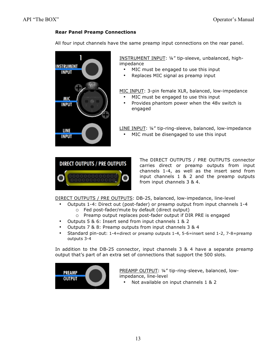 API Audio THE BOX User Manual | Page 13 / 97