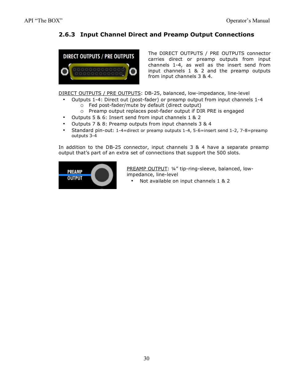 API Audio THE BOX User Manual | Page 30 / 97