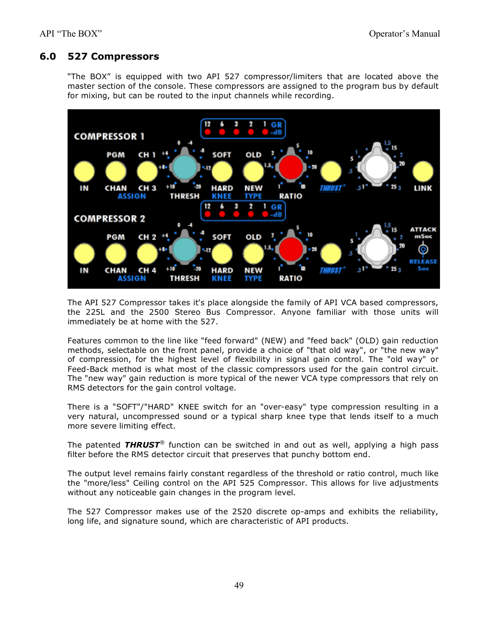 0 527 compressors | API Audio THE BOX User Manual | Page 49 / 97