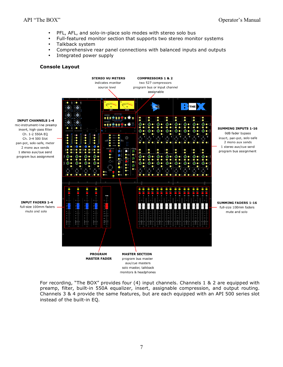 API Audio THE BOX User Manual | Page 7 / 97