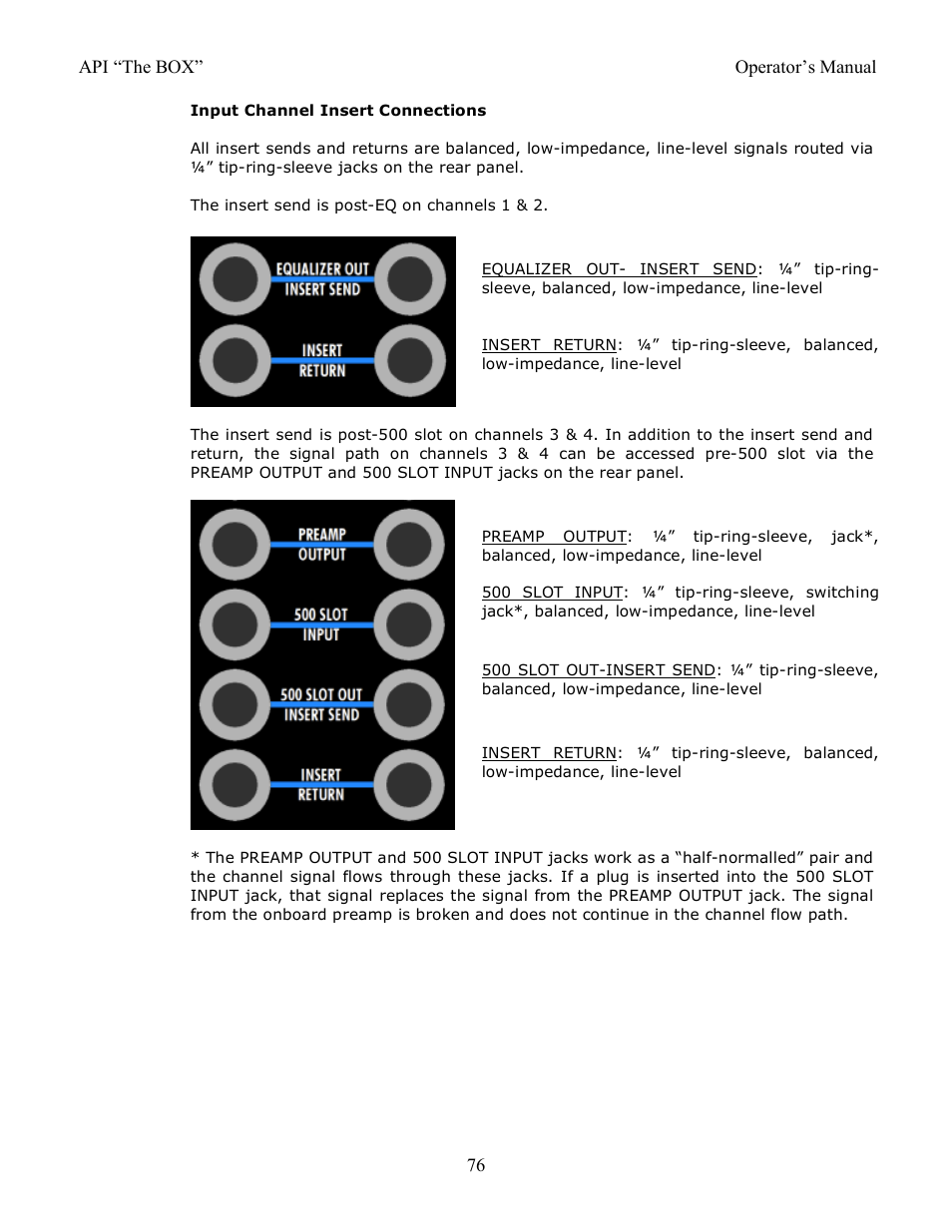 API Audio THE BOX User Manual | Page 76 / 97
