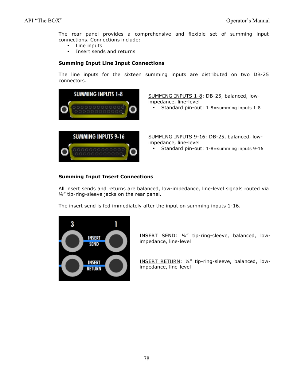 API Audio THE BOX User Manual | Page 78 / 97