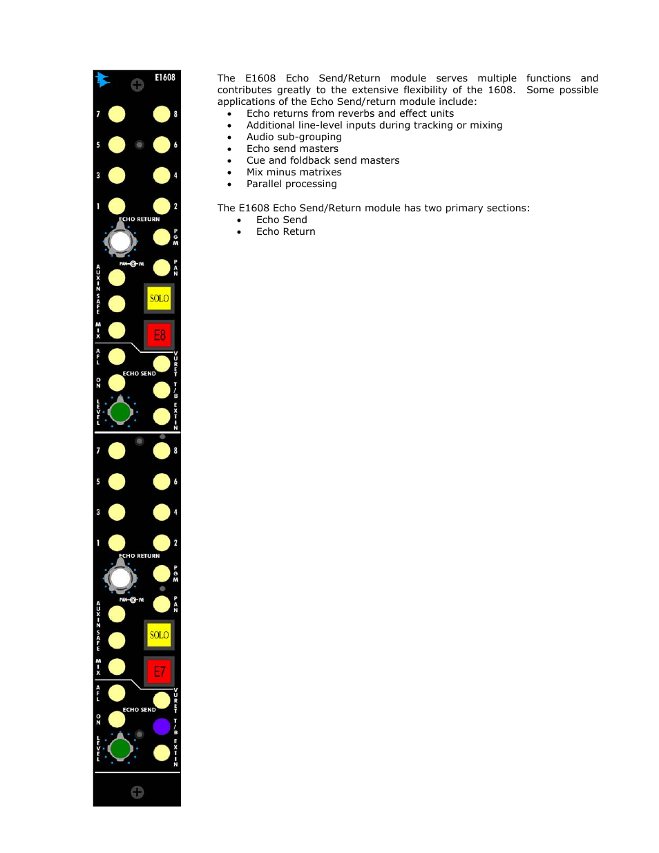 API Audio 1608 Recording Console User Manual | Page 20 / 66