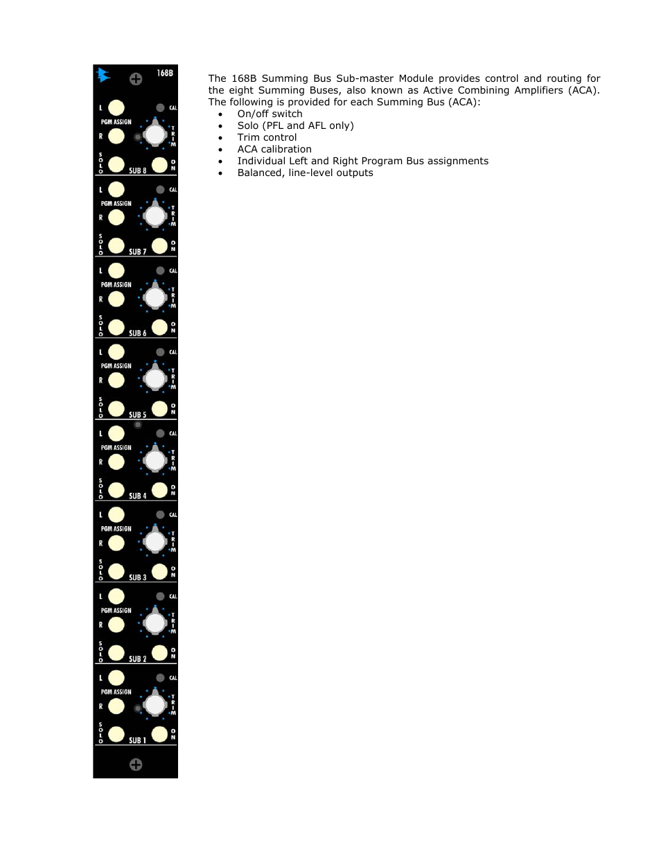 API Audio 1608 Recording Console User Manual | Page 27 / 66