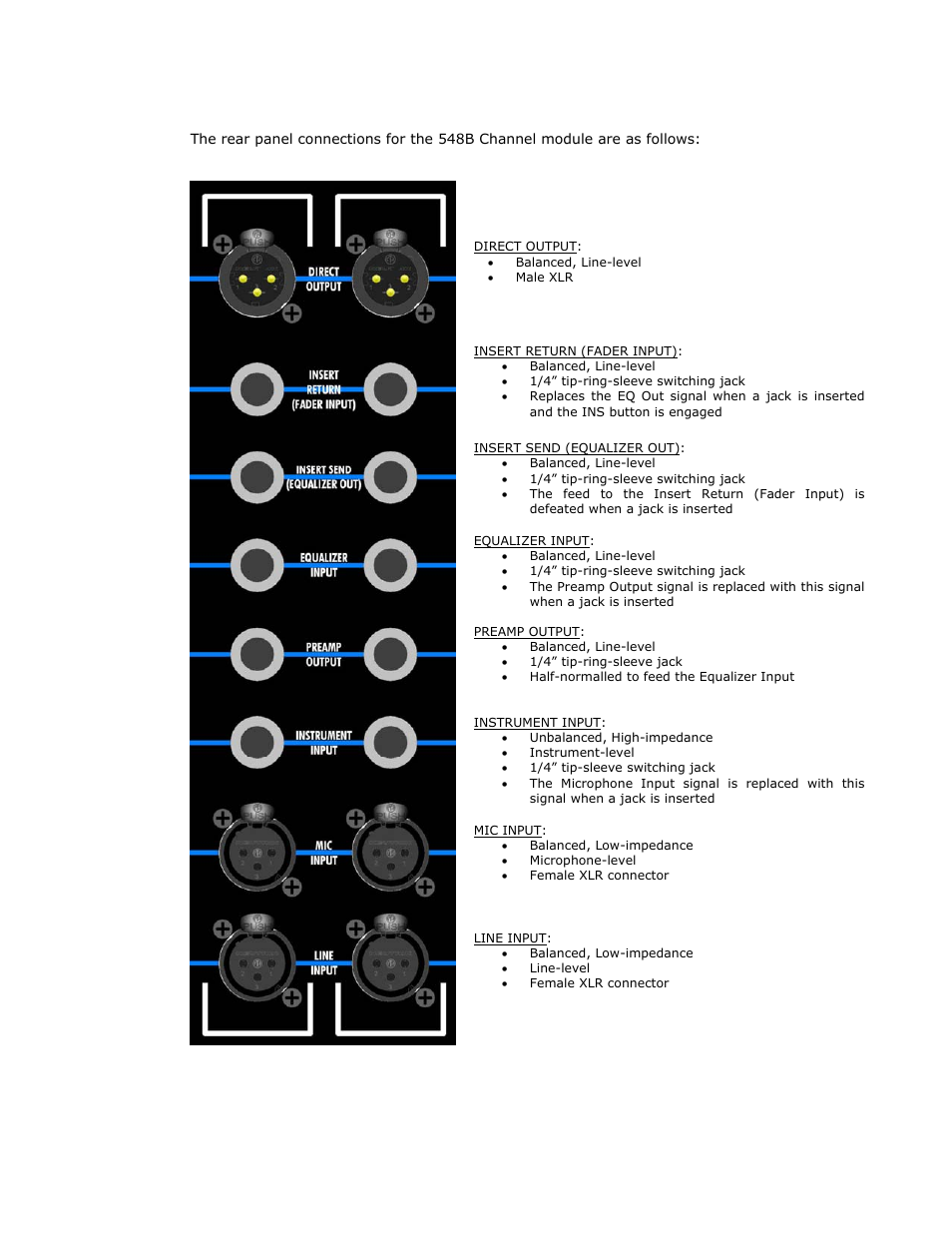 44 9.0 rear panel | API Audio 1608 Recording Console User Manual | Page 45 / 66