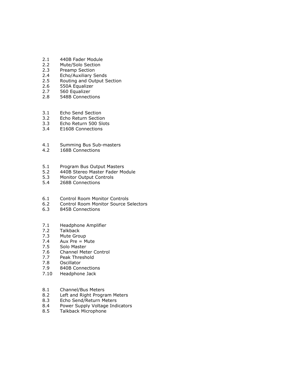 API Audio 1608 Recording Console User Manual | Page 5 / 66