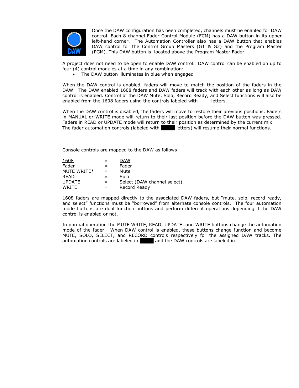 API Audio 1608 Automation User Manual | Page 109 / 138