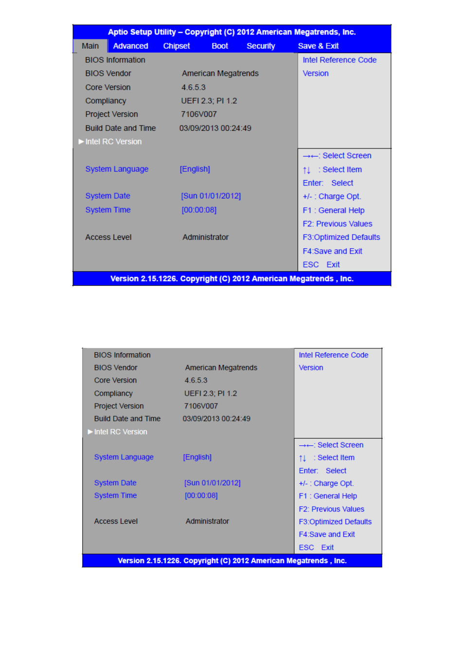 3 main settings | Aplex Technology APC-3593P User Manual | Page 22 / 77