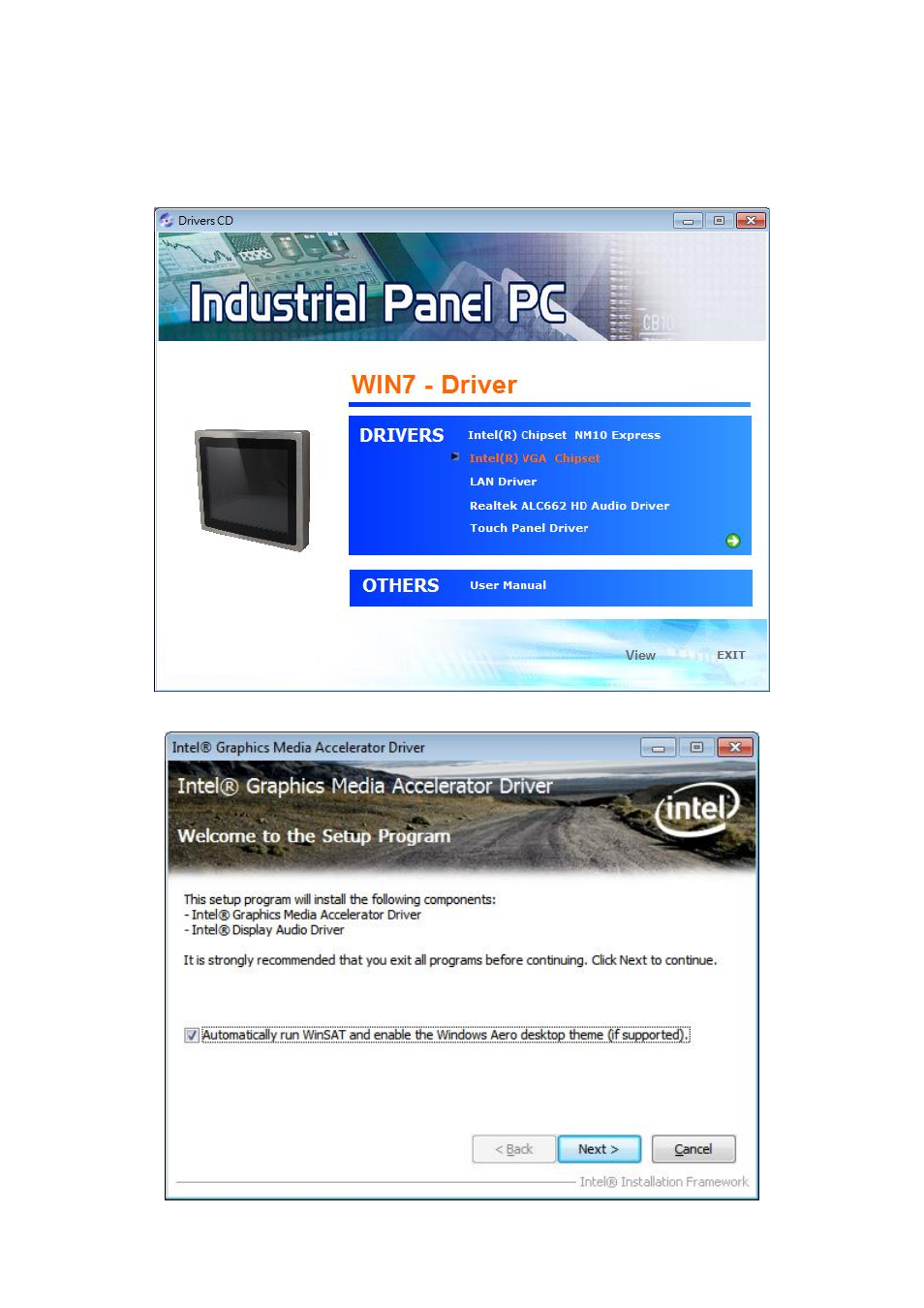 2 intel graphics media accelerator driver | Aplex Technology APC-3593P User Manual | Page 43 / 77
