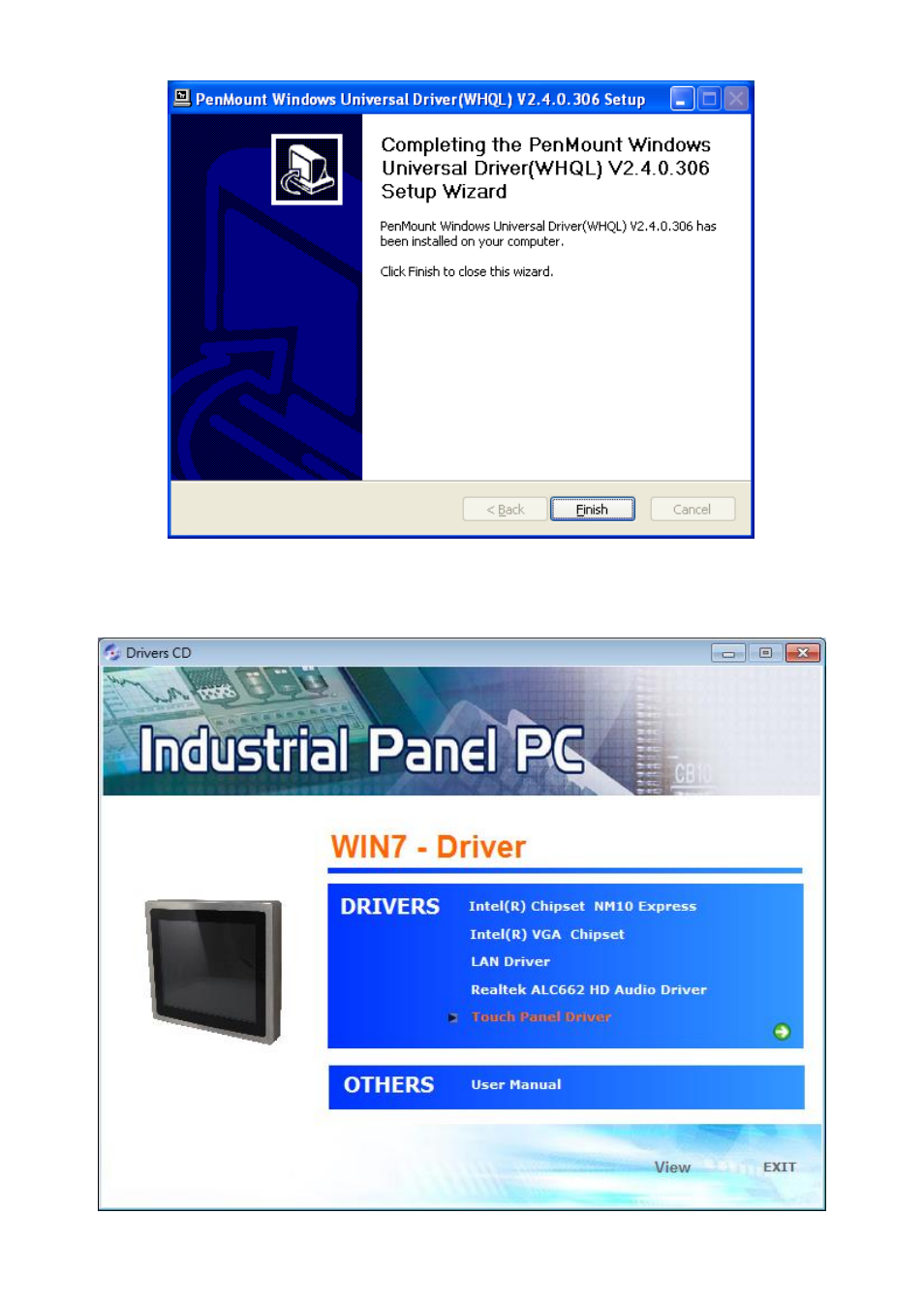 2 installing software (projected capacitive) | Aplex Technology APC-3593P User Manual | Page 54 / 77