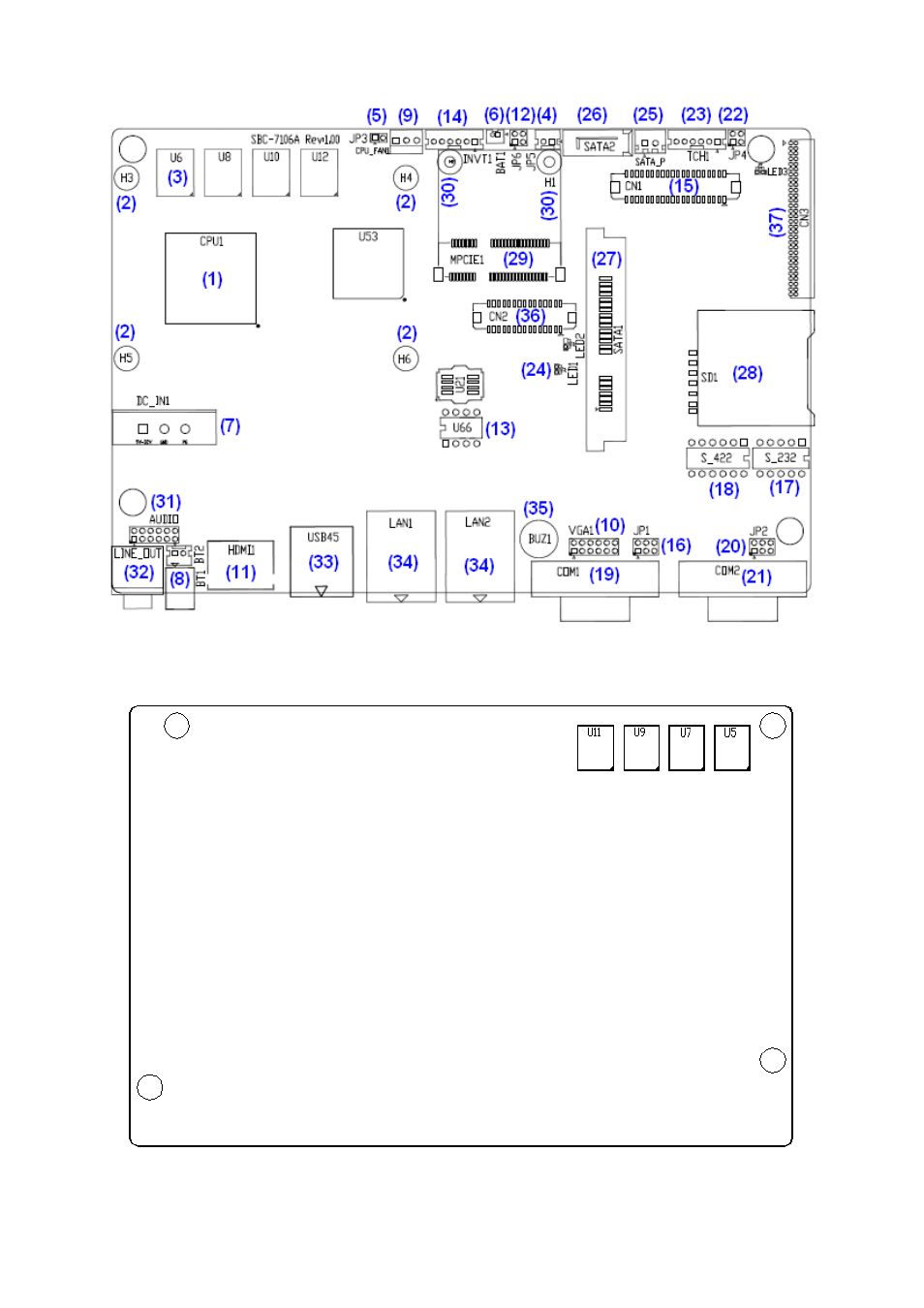 3 jumpers and connectors location | Aplex Technology APC-3793P User Manual | Page 13 / 94