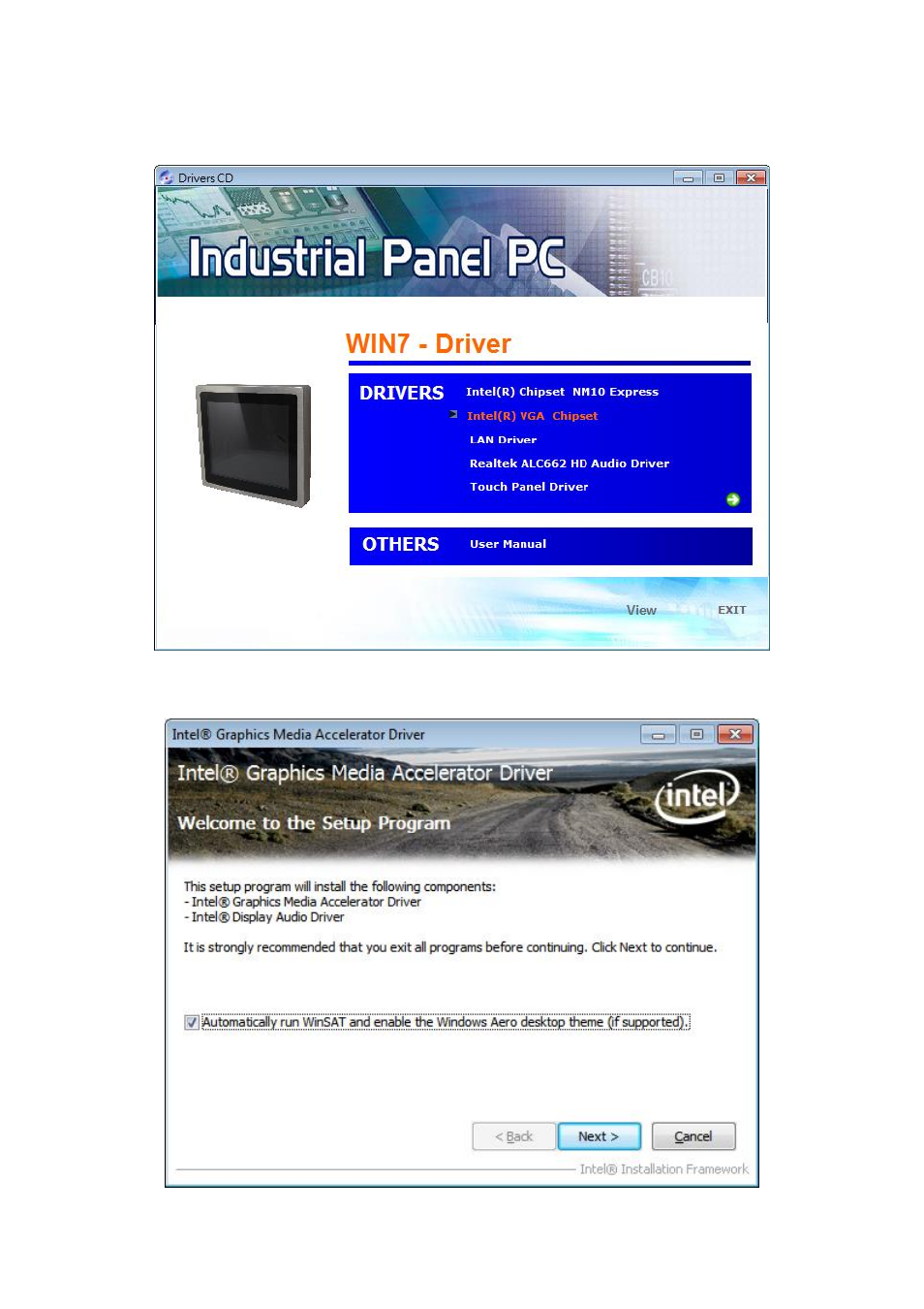 2 intel graphics media accelerator driver | Aplex Technology APC-3793P User Manual | Page 59 / 94