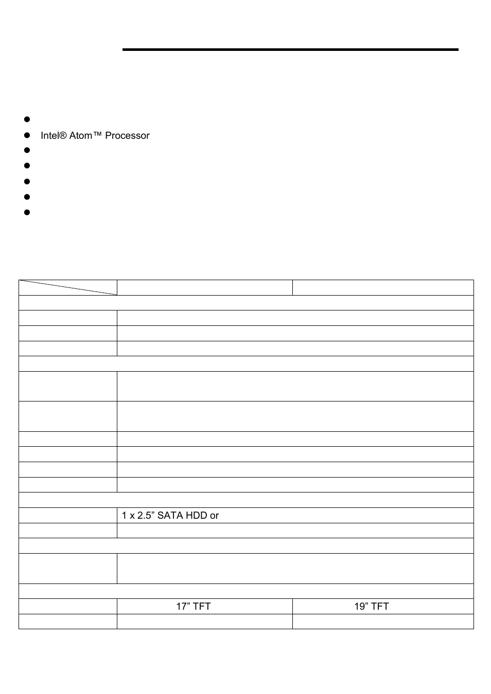 Chapter 1 getting started, 1 features, 2 specifications | Aplex Technology APC-3793P User Manual | Page 6 / 94