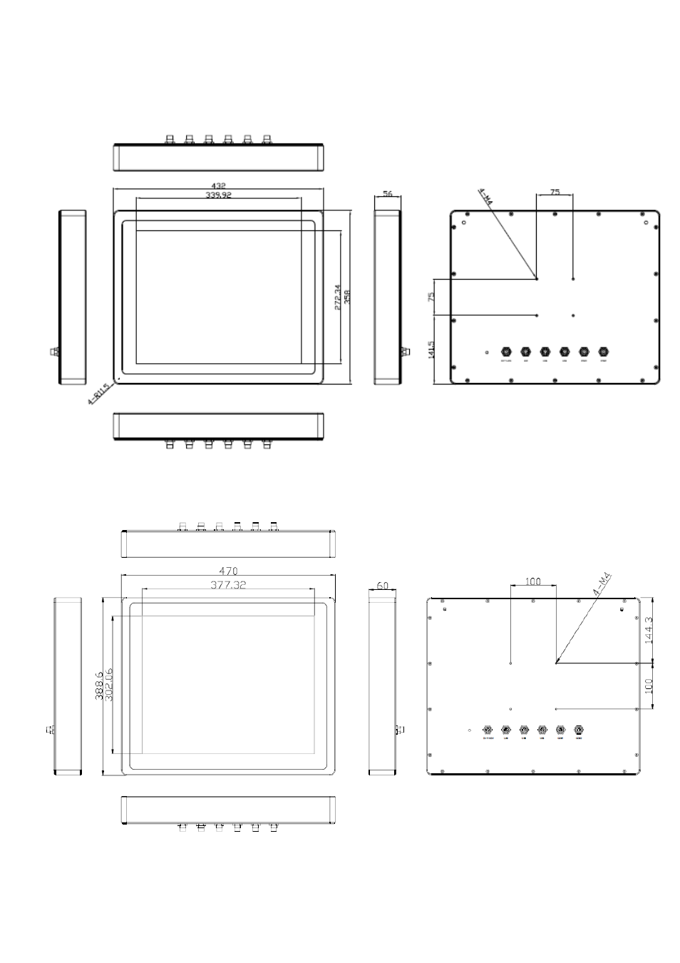 3 dimensions | Aplex Technology APC-3793P User Manual | Page 8 / 94