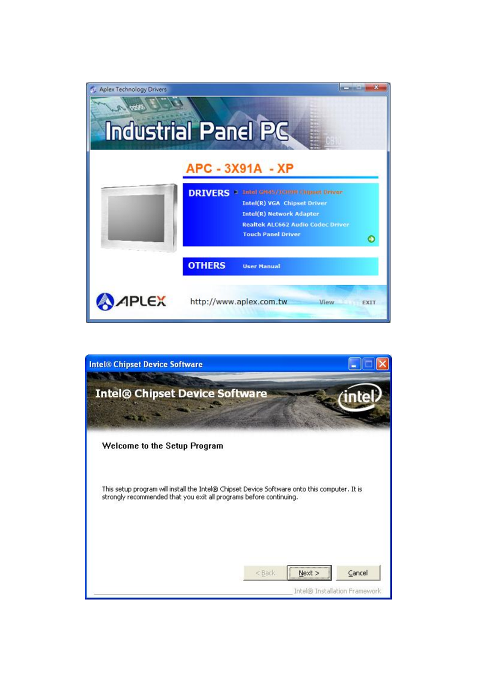 1 intel chipset driver | Aplex Technology APC-3591A User Manual | Page 51 / 77