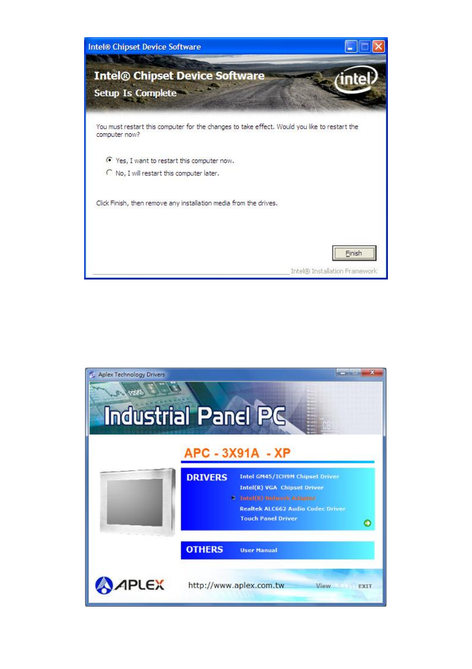 3 intel (r) network adapter | Aplex Technology APC-3591A User Manual | Page 57 / 77
