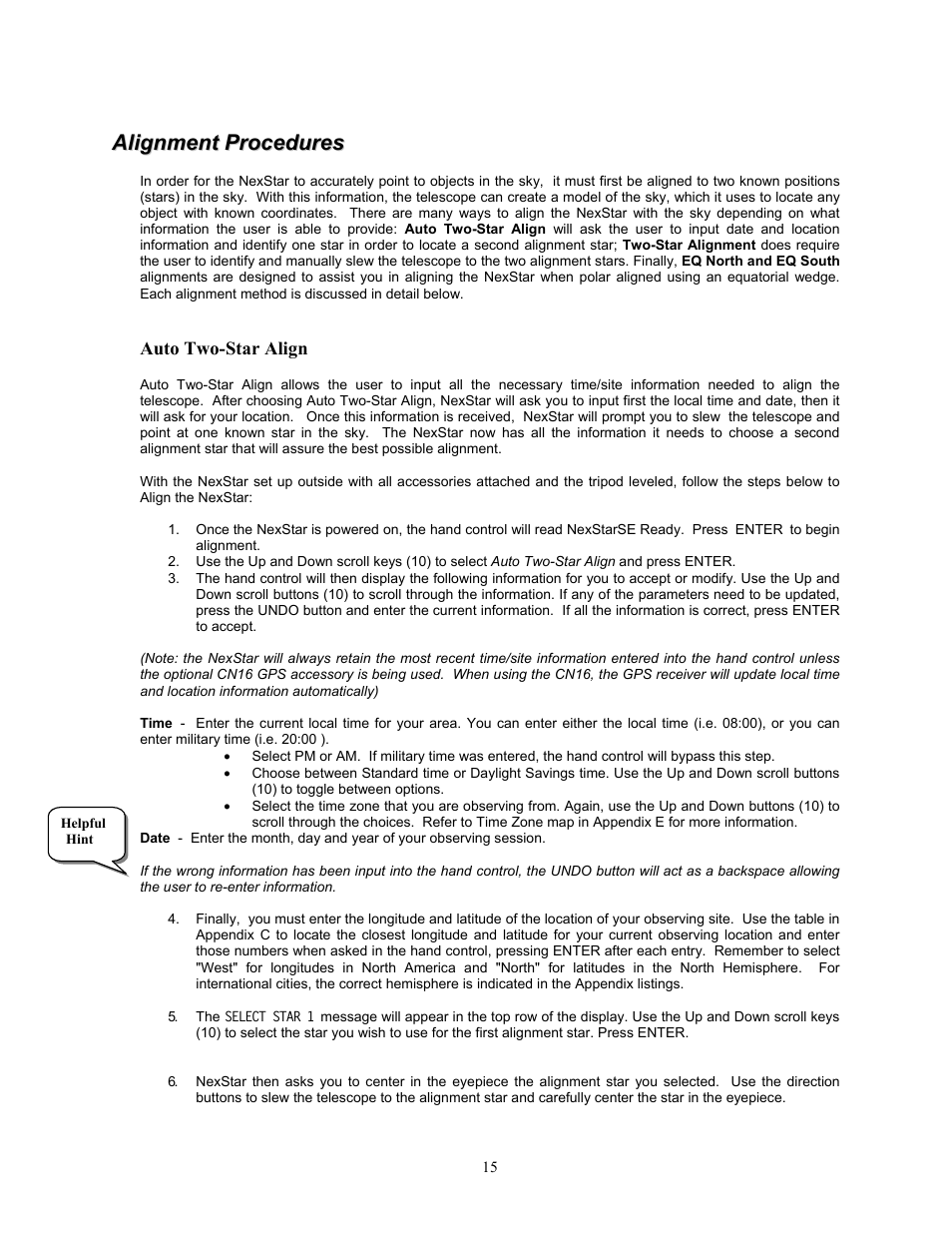 Celestron NexStar 8i User Manual | Page 14 / 65