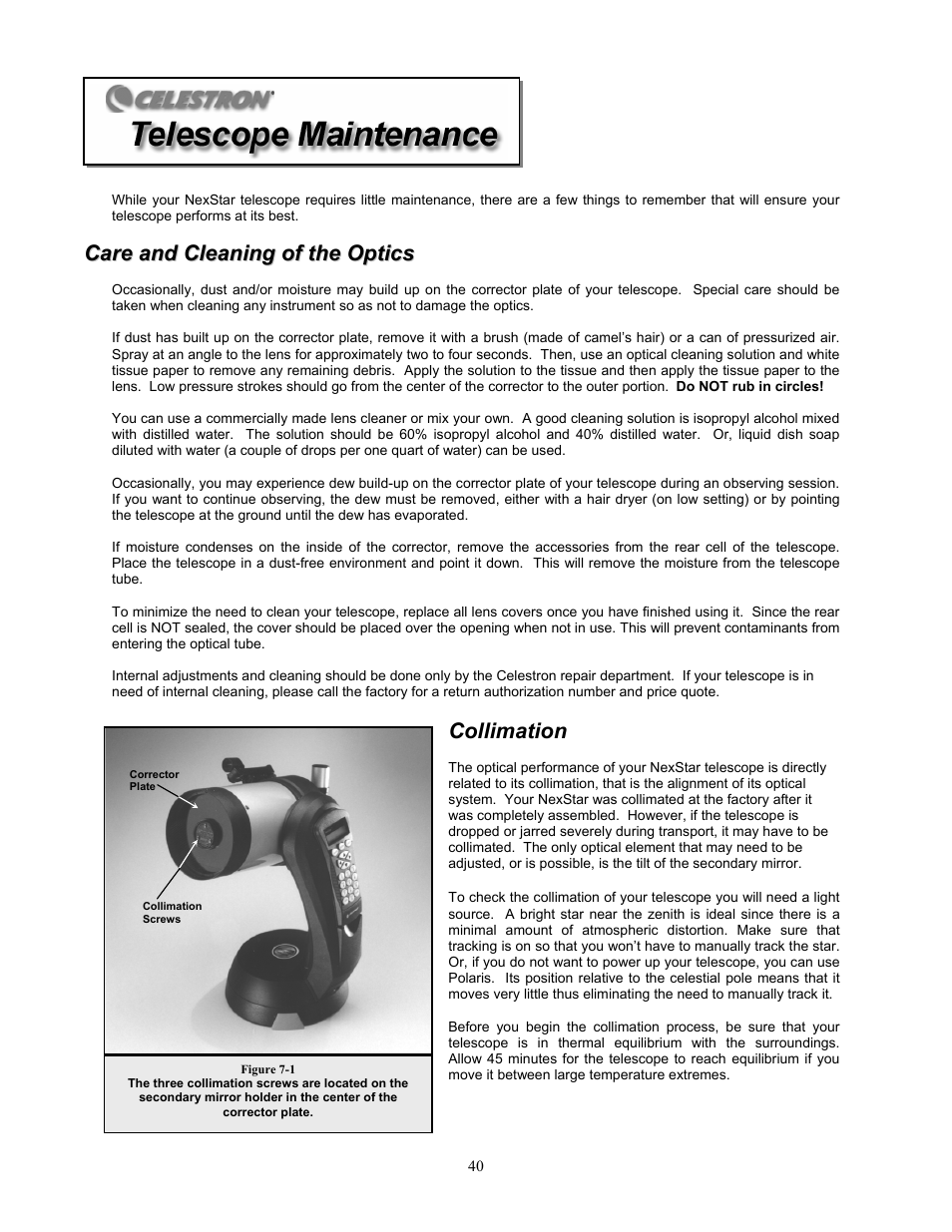 Celestron NexStar 8i User Manual | Page 39 / 65