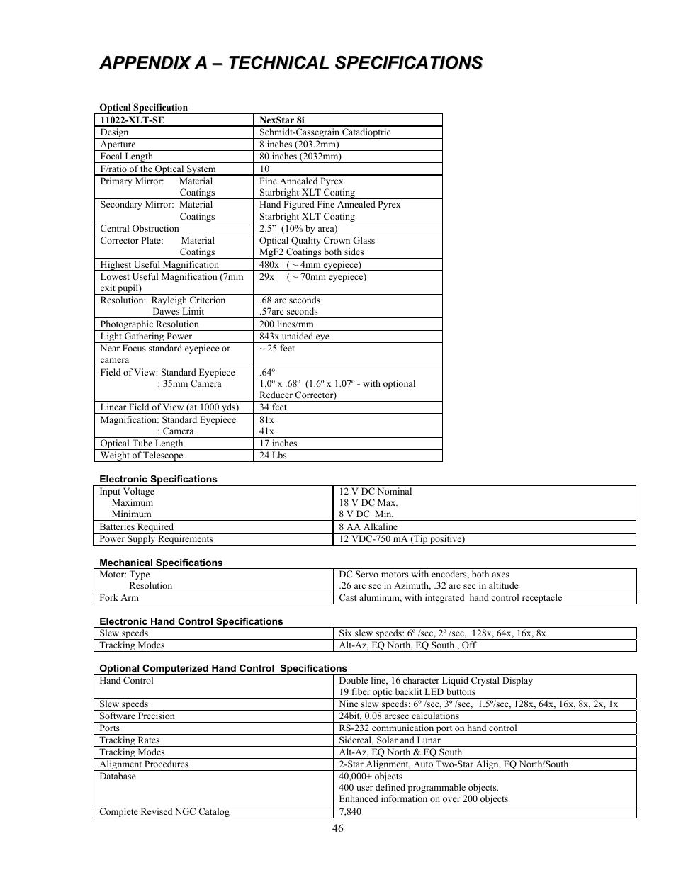 Celestron NexStar 8i User Manual | Page 45 / 65