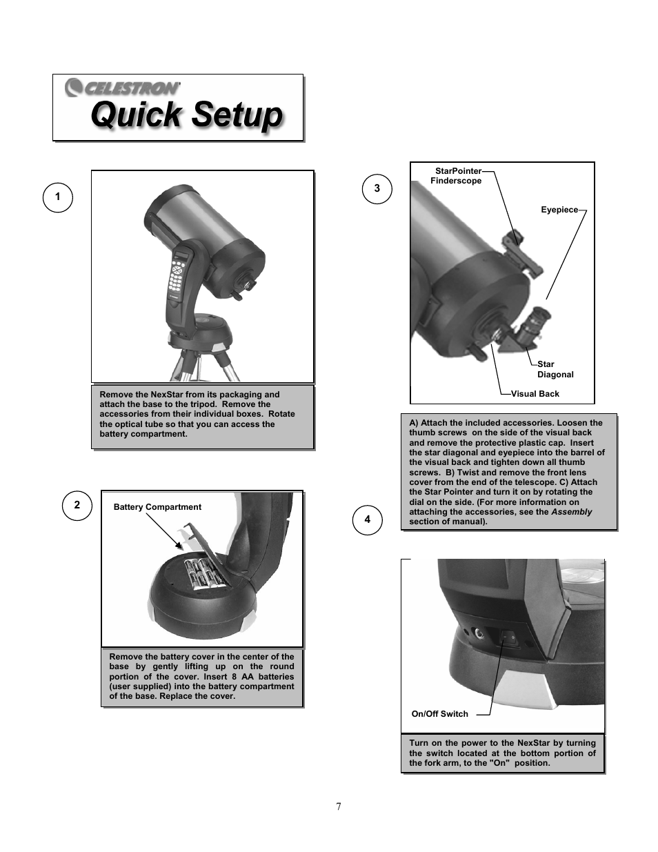 Celestron NexStar 8i User Manual | Page 6 / 65