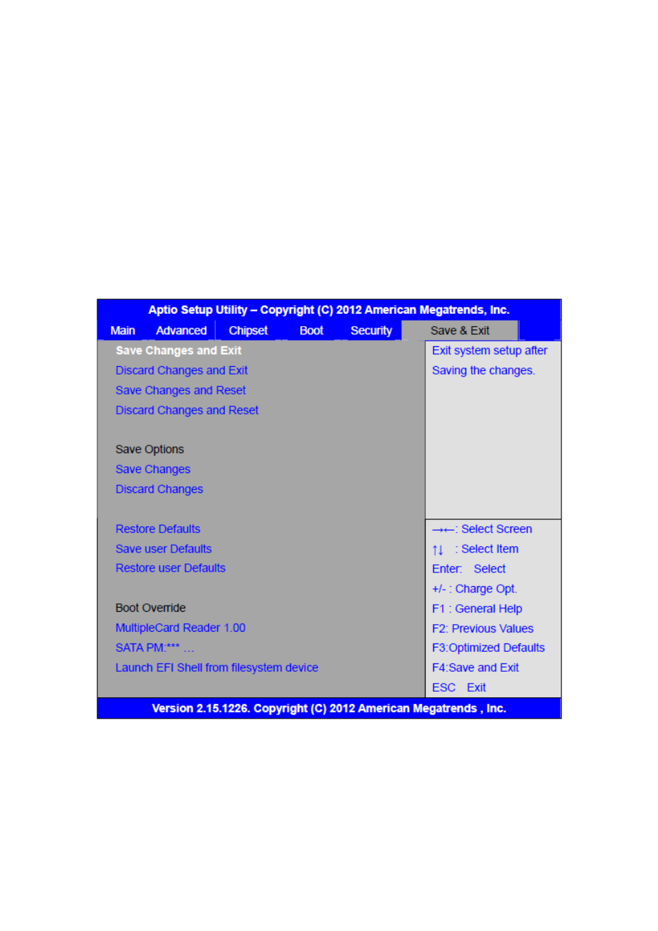 8 save and exit settings | Aplex Technology APC-3284A User Manual | Page 39 / 65