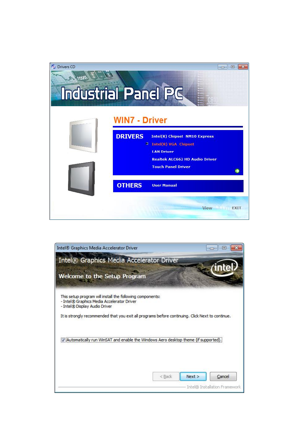 2 intel graphics media accelerator driver | Aplex Technology APC-3284A User Manual | Page 45 / 65