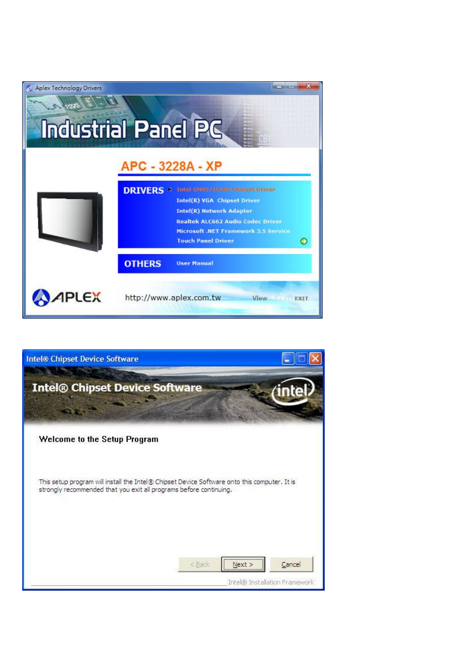 1 intel chipset driver | Aplex Technology APC-3228A User Manual | Page 66 / 96
