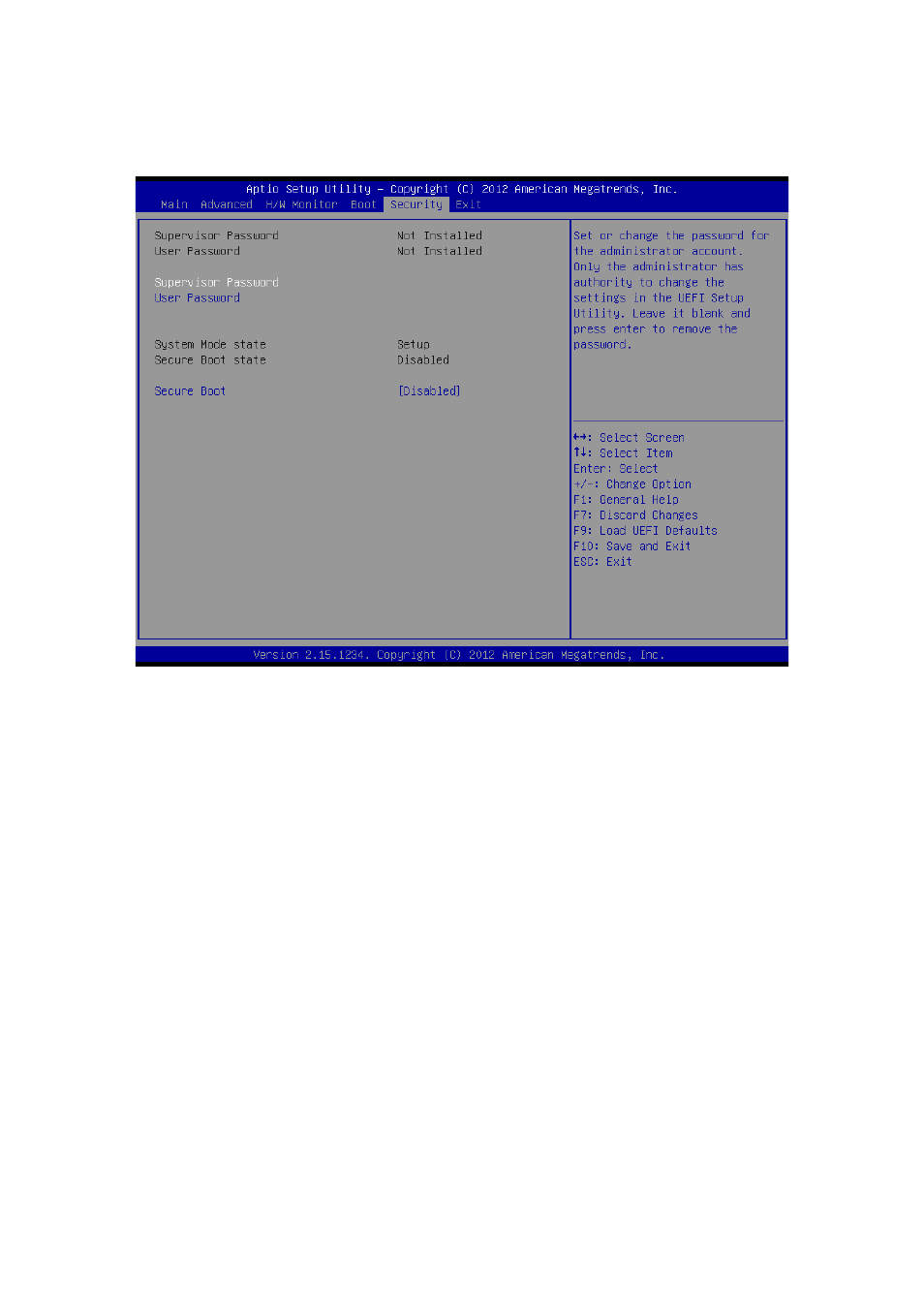 6 security screen | Aplex Technology APC-3229A User Manual | Page 51 / 88