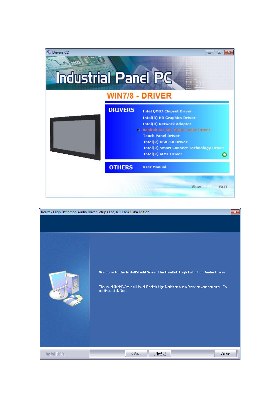 4 realtek alc662 audio codec driver installation | Aplex Technology APC-3229A User Manual | Page 63 / 88