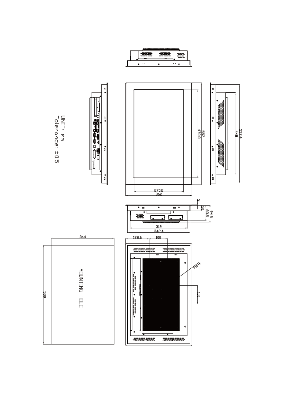 3 dimensions | Aplex Technology APC-3229A User Manual | Page 8 / 88