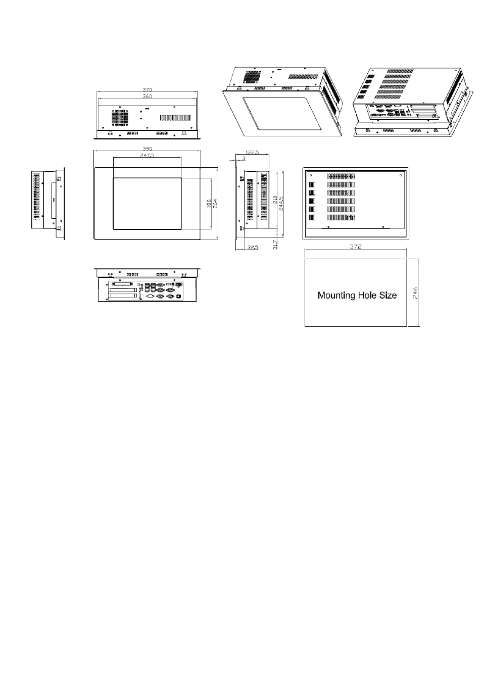 2 dimensions | Aplex Technology APC-3265 User Manual | Page 8 / 80