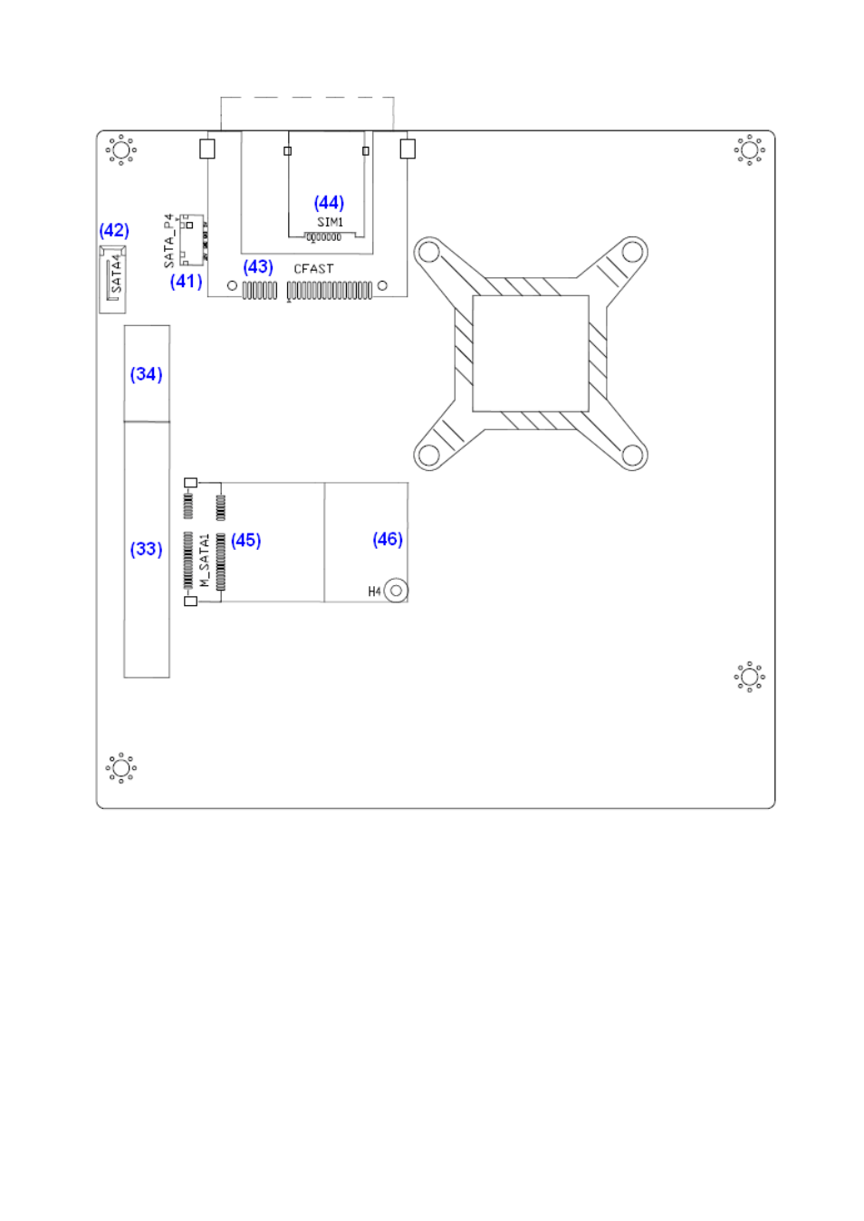 Jumpers and connectors location, Bottom | Aplex Technology APC-3519 User Manual | Page 20 / 87