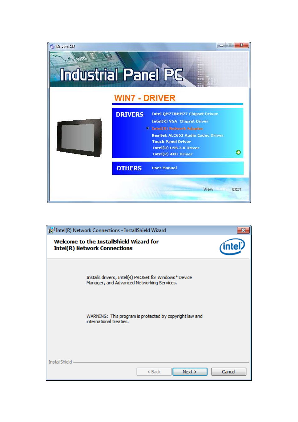 3 intel(r) network adapter driver | Aplex Technology APC-3519 User Manual | Page 60 / 87