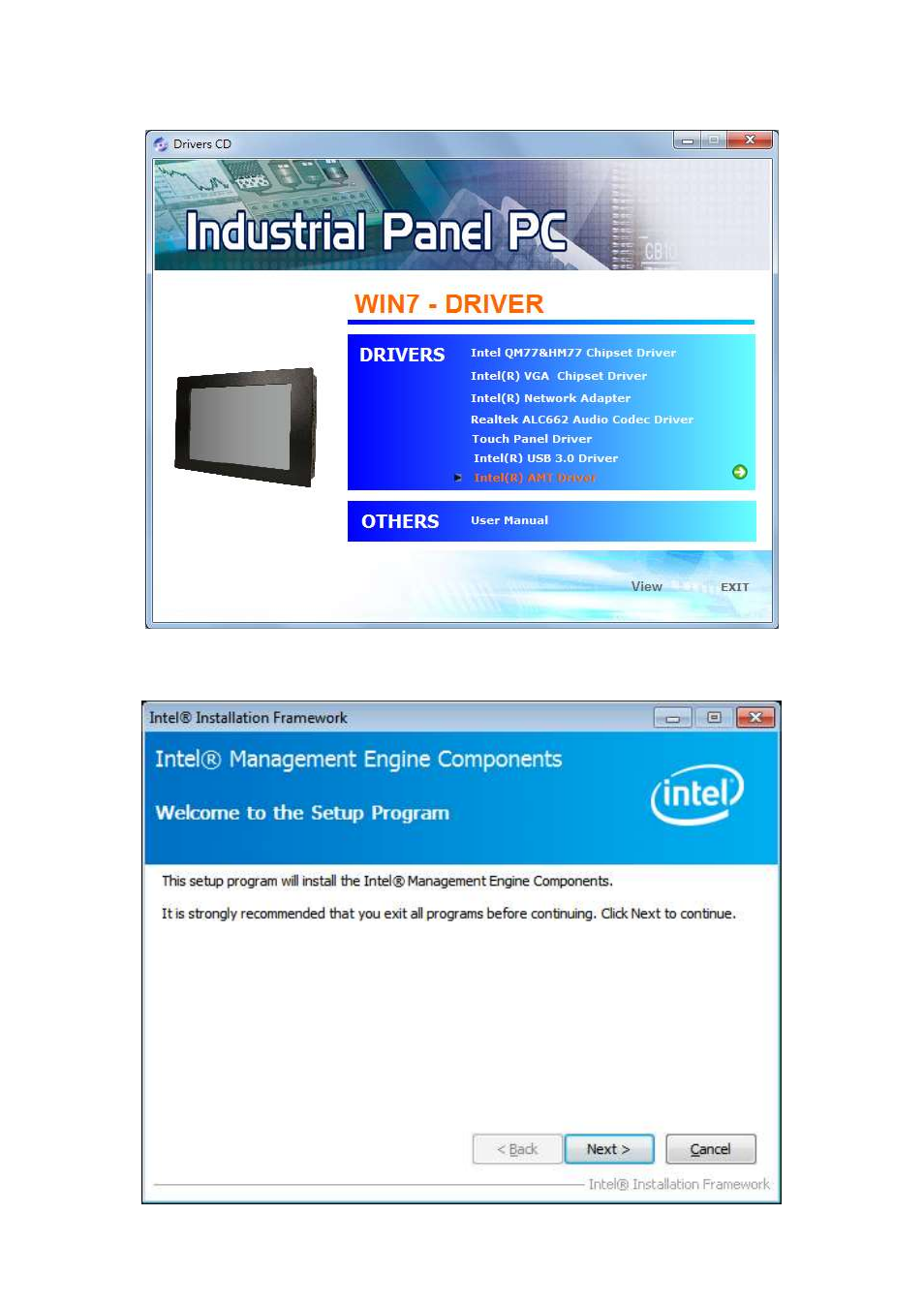 6 intel(r) amt driver | Aplex Technology APC-3519 User Manual | Page 68 / 87