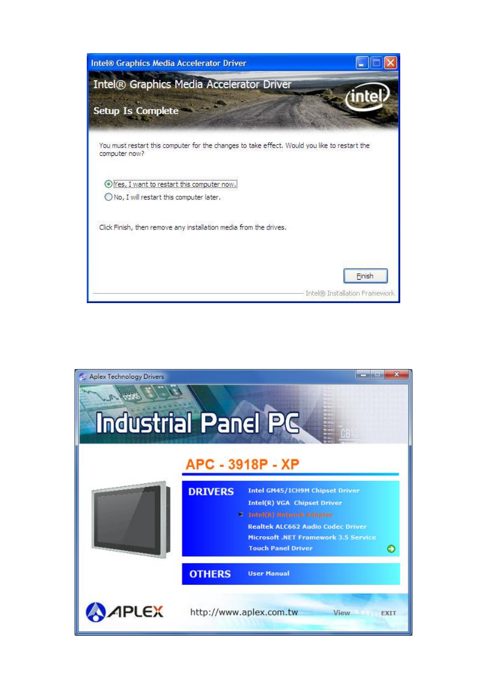 3 intel(r) network adapter | Aplex Technology APC-3918P User Manual | Page 66 / 87