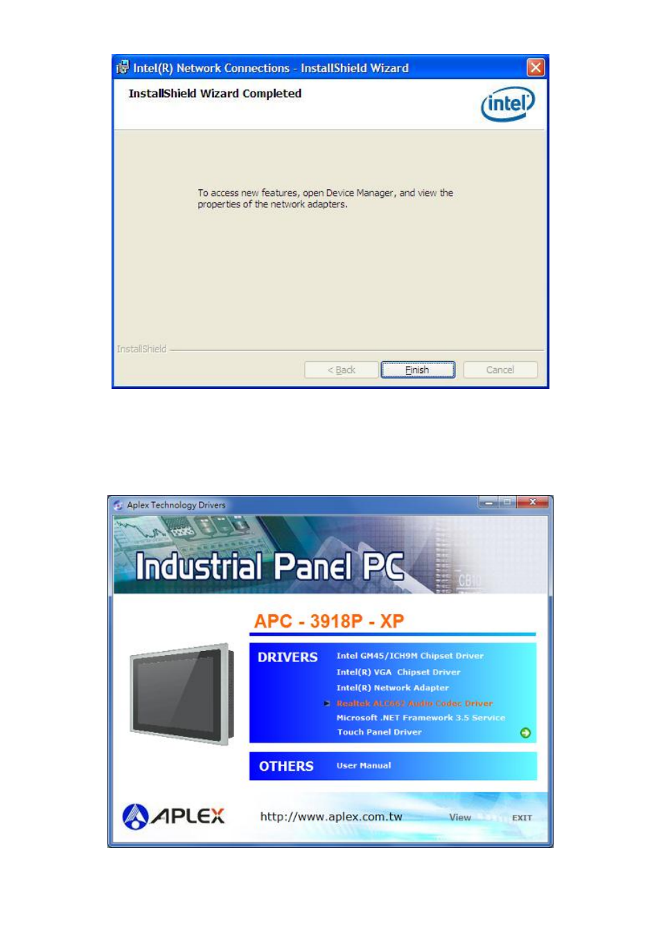 4 realtek audio driver installation | Aplex Technology APC-3918P User Manual | Page 69 / 87