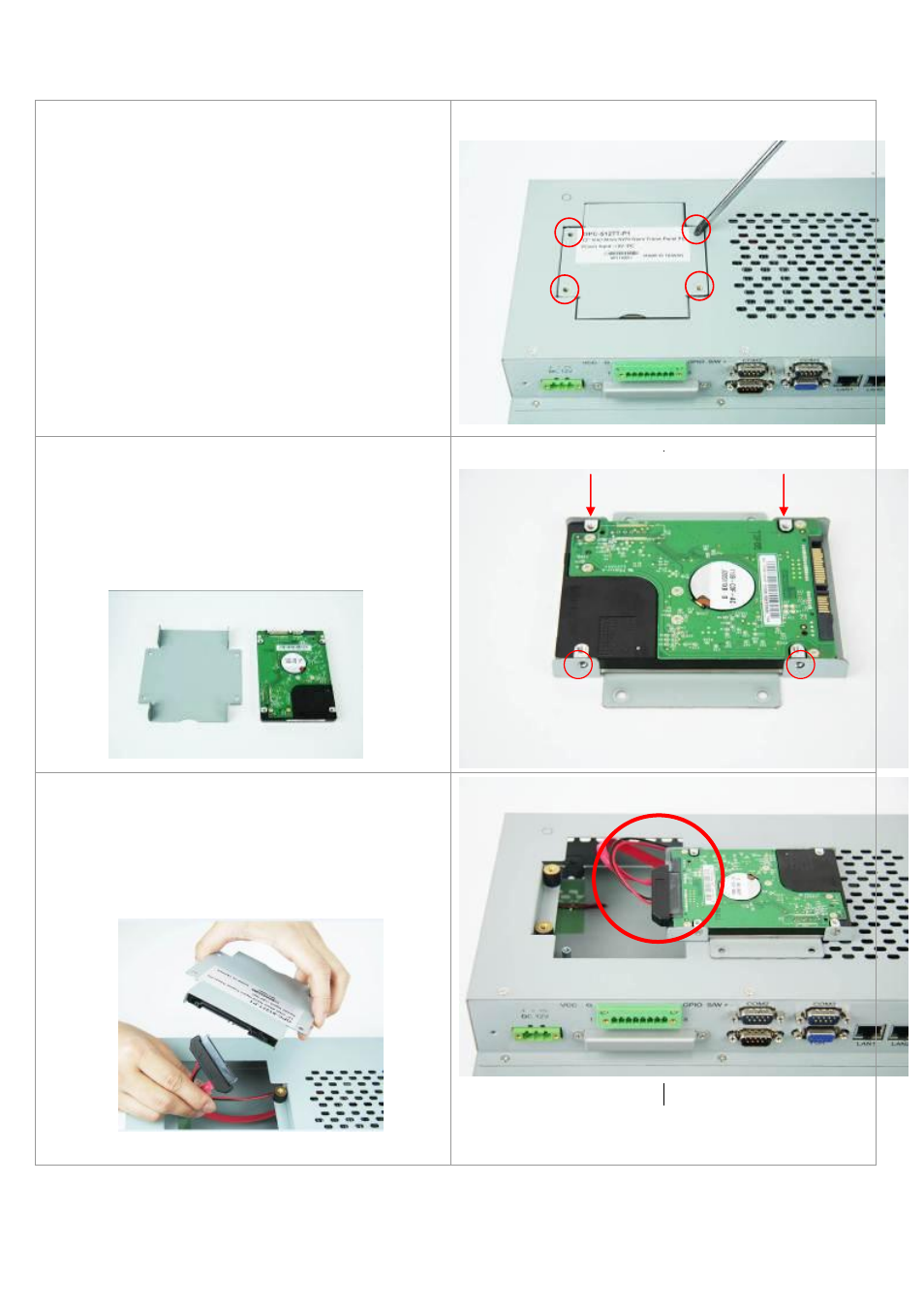 4 installation of hdd | Aplex Technology OPC-5127 User Manual | Page 12 / 91